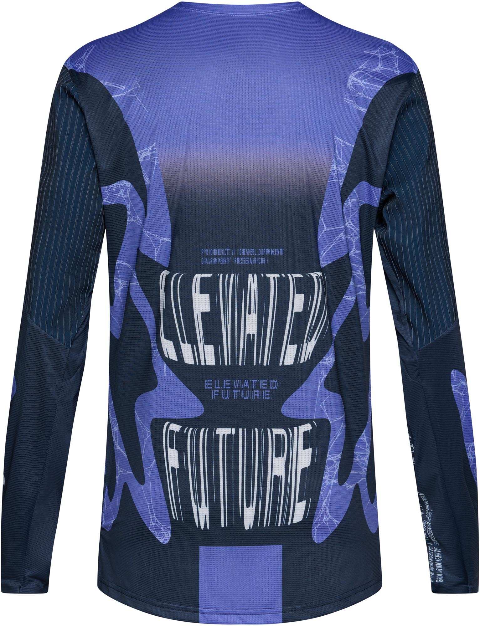 FOX Flexair LS Diffuse SE Maillot de vélo bleu XL Figure 2