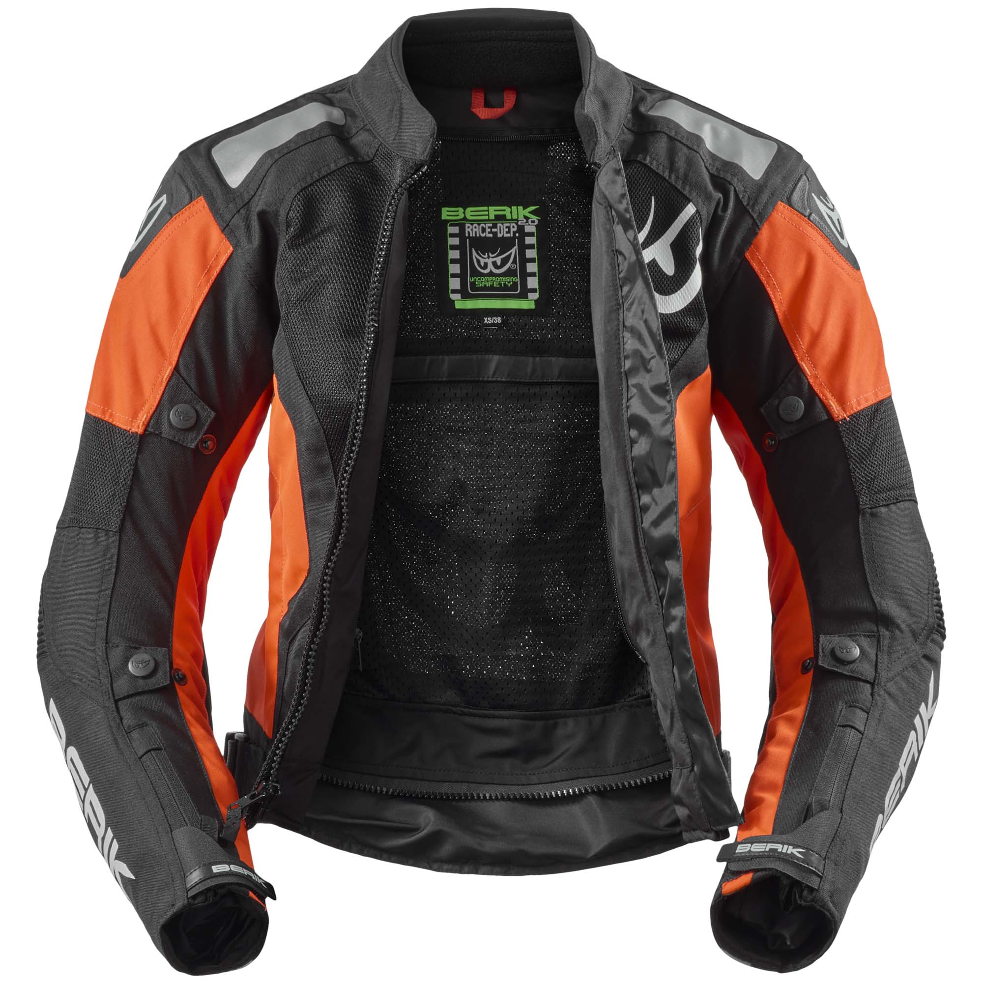 Berik Vephe Ladies Motorcycle Textile Jacket black/red 40 Figure 3