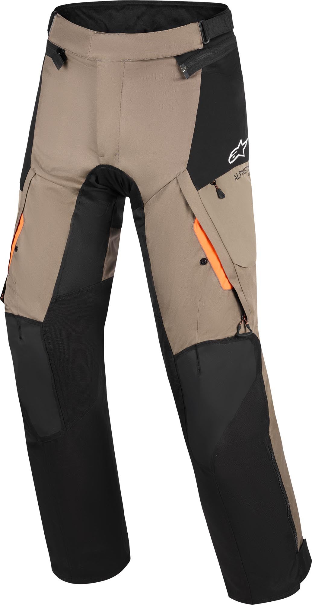 Alpinestars Andes V4 Drystar waterproof Motorcycle Textile Pants black/brown M Figure 1