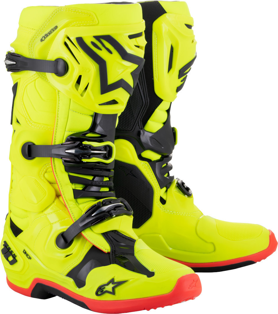 Alpinestars Tech 10 Motocross Boots yellow/red/black 8 (42) Figure 1