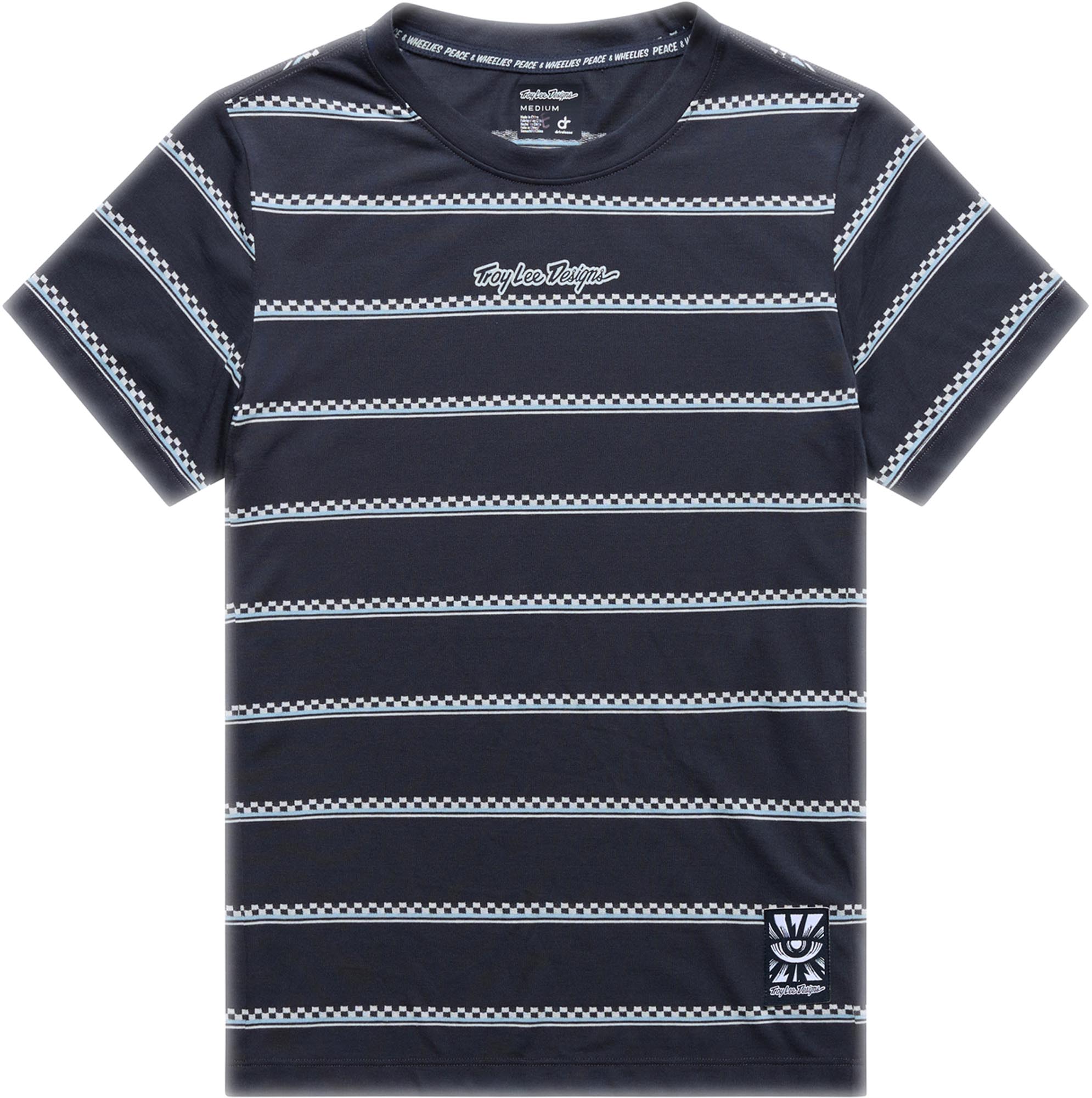 Troy Lee Designs Lilium Ride Checked Out Ladies Short Sleeve Bicycle Jersey-image-1153614264