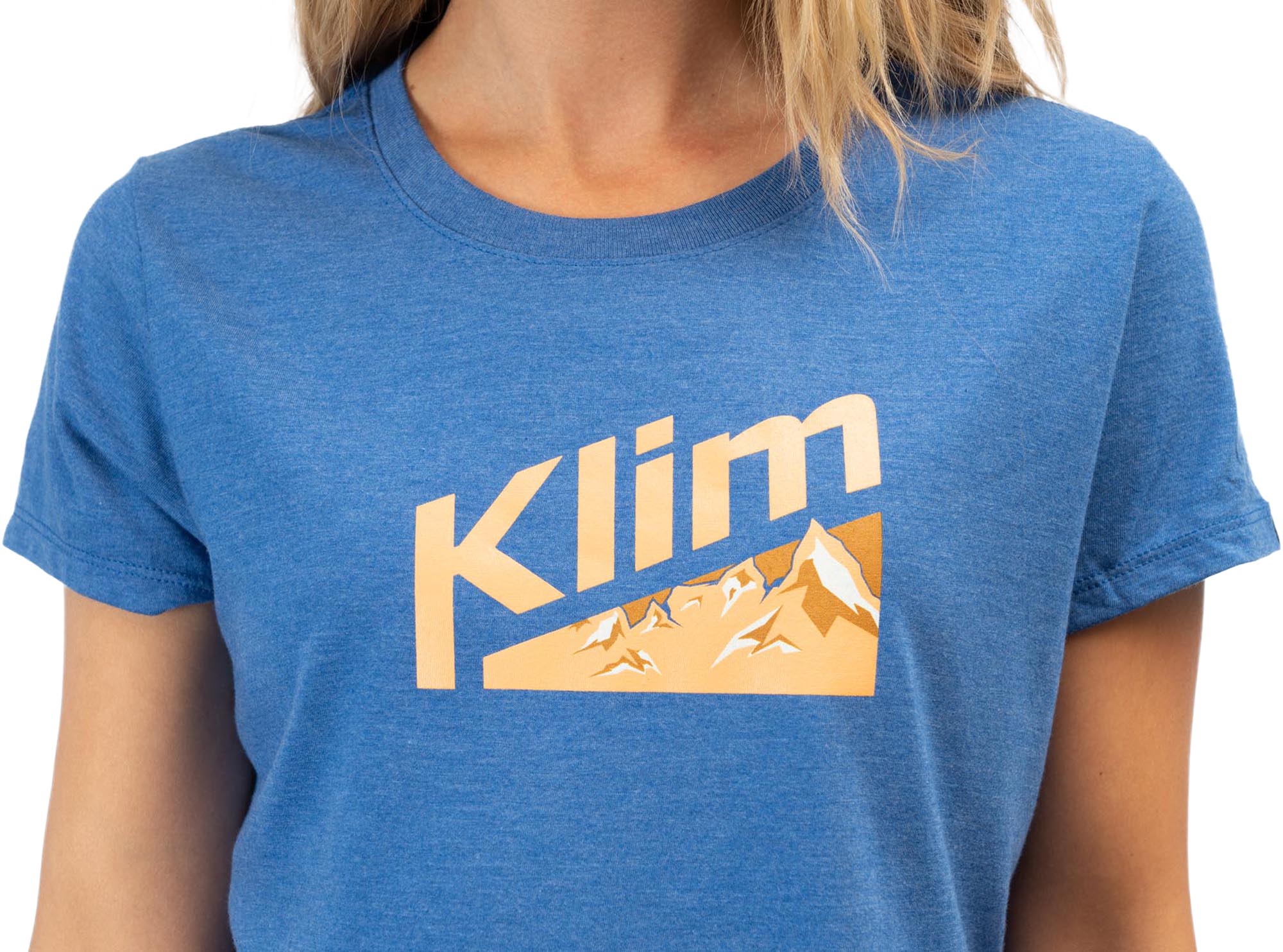 Klim Mountain Peak Tri-Blend Dam-T-shirt blått L Figur 2