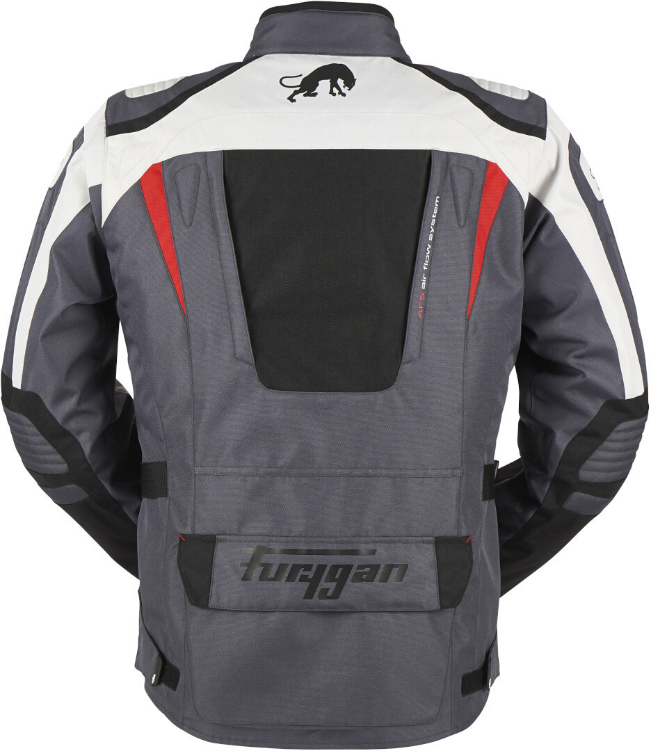 Furygan Apalaches Motorrad Textiljacke schwarz/grau/rot M Abbildung 3