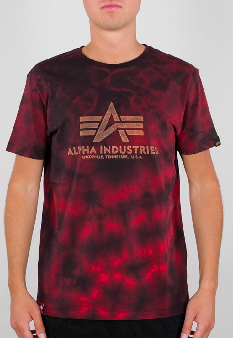 Alpha Industries Batik T-shirt rød/sort L Figur 1