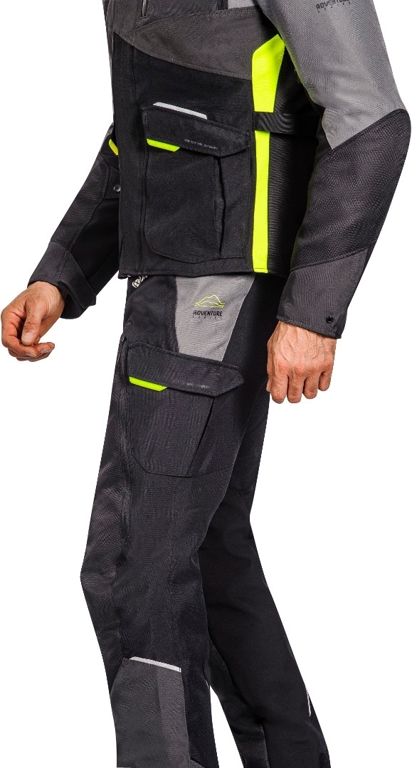 Ixon Balder Motorcycle Textile Jacket black/grey/yellow M Figure 5