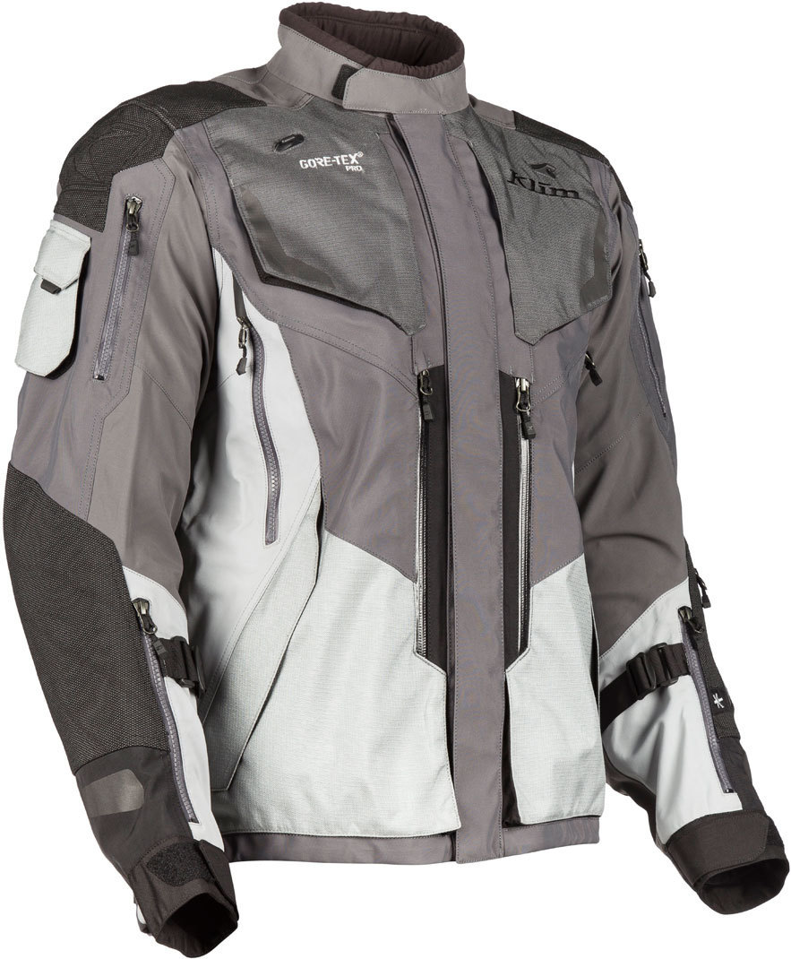 Klim Badlands Pro Motorrad Textiljacke hellgrau M Abbildung 3