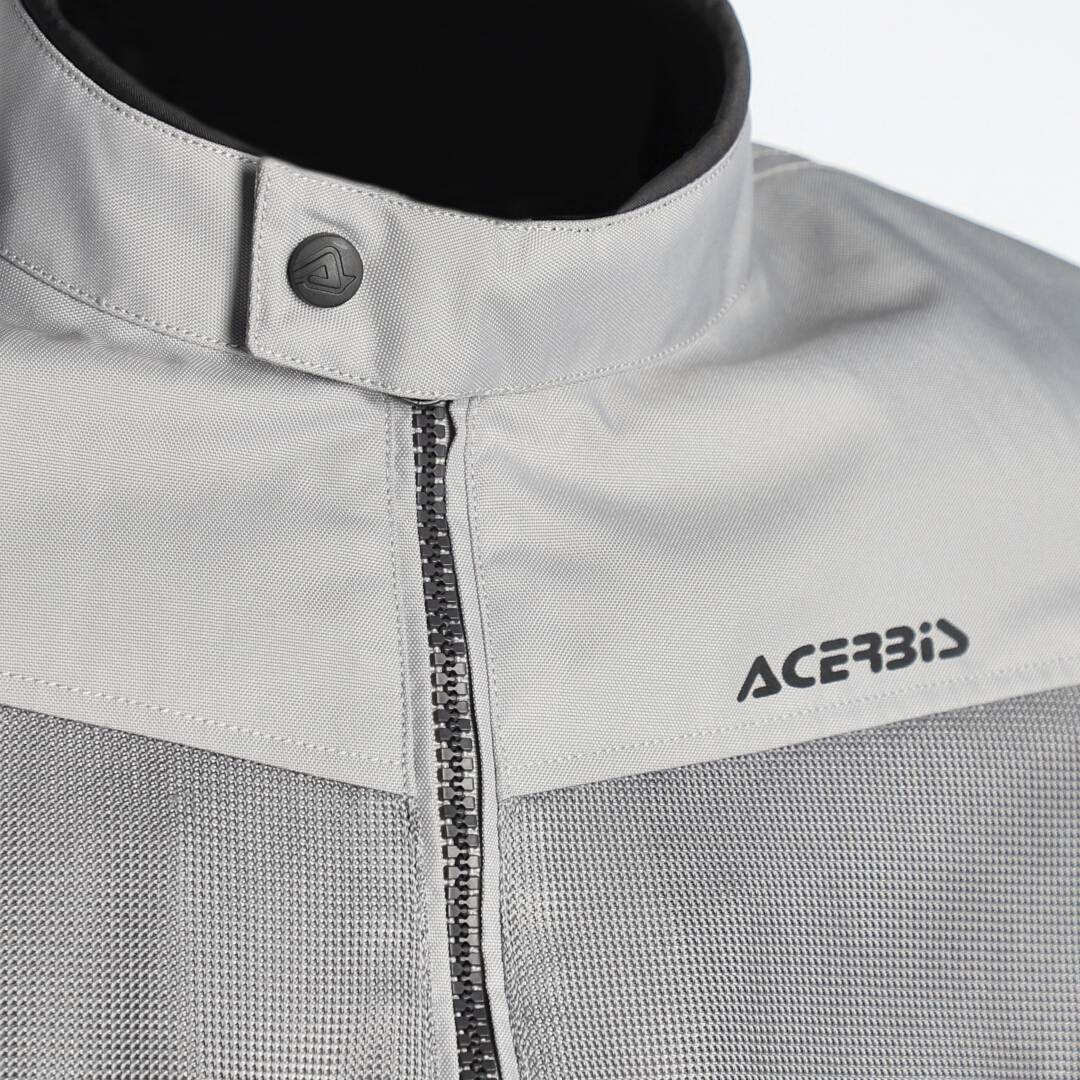 Acerbis Ramsey Vented 2.0 Mesh Motorrad Textiljacke hellgrau M Abbildung 4