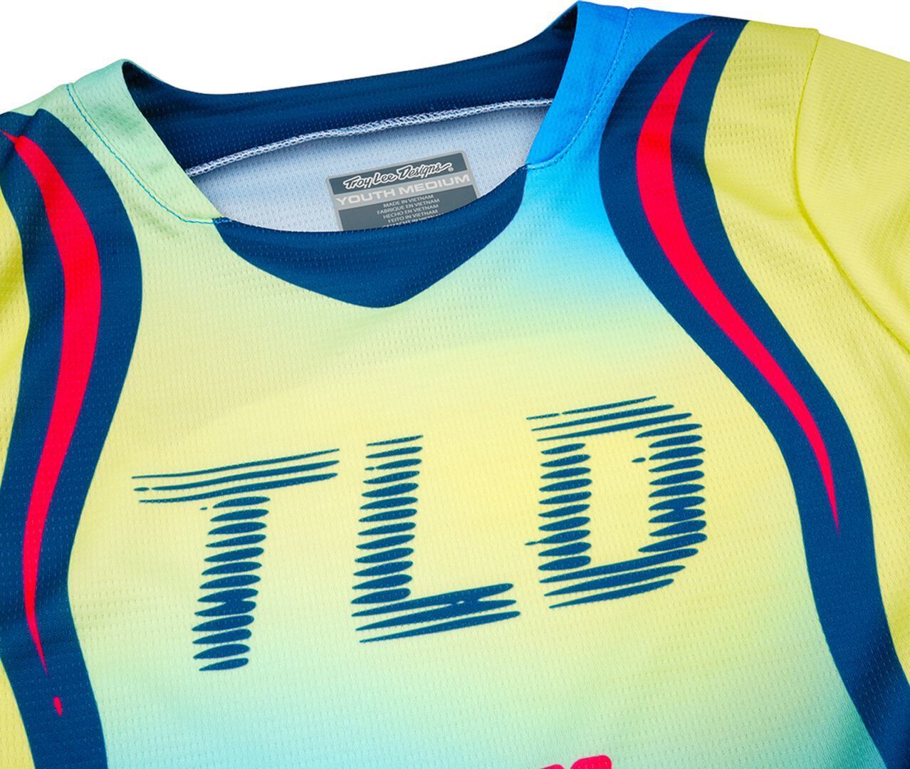 Troy Lee Designs GP Pro Drip Jugend Motocross Jersey gelb/blau M Abbildung 6
