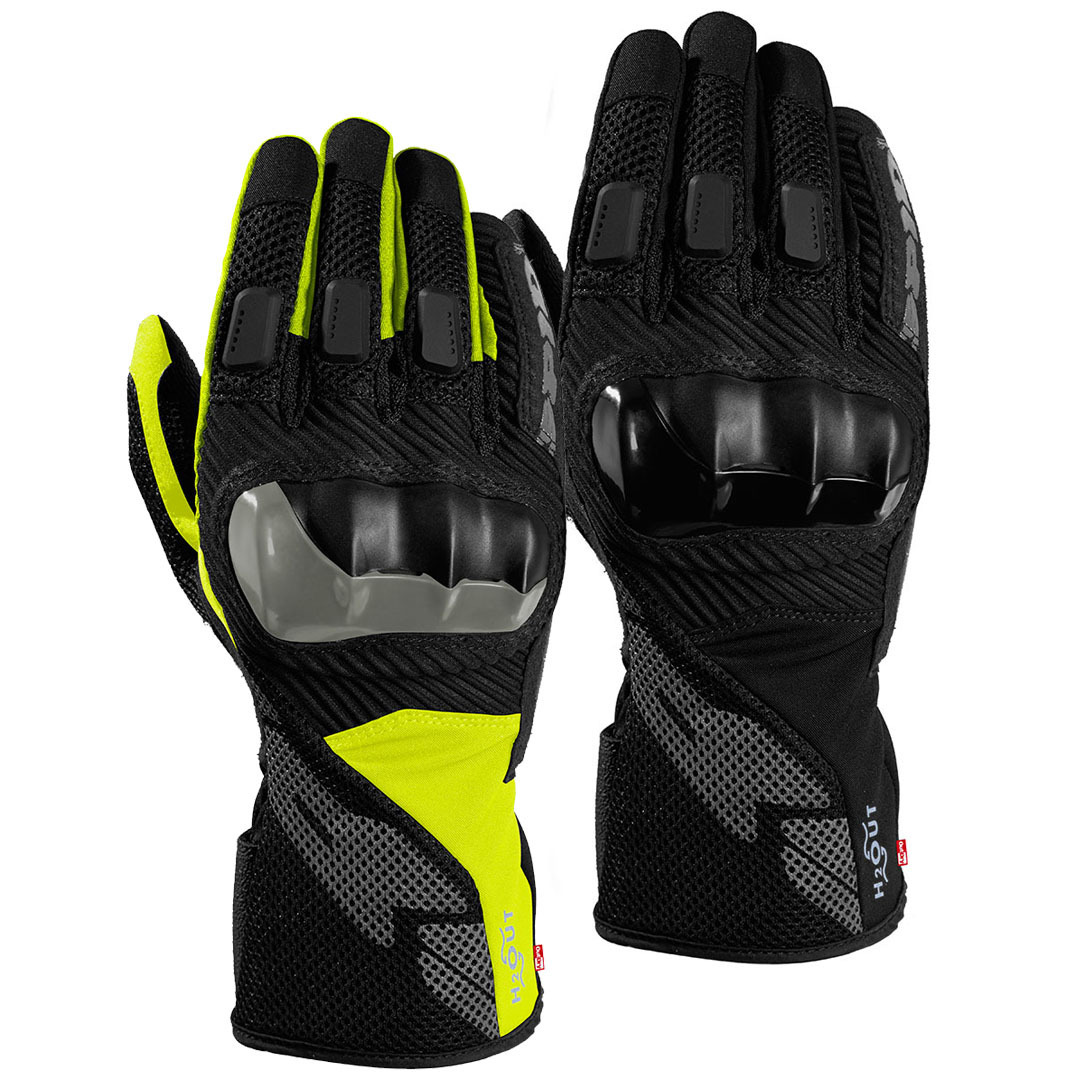 Spidi Rainshield H2Out Handsker sort/grå/gul 2XL Figur 3