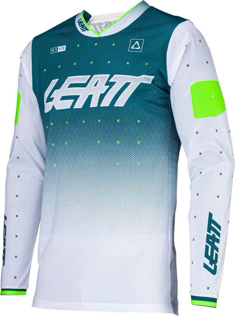 Leatt 4.5 Lite Gradient 2024 Maillot de motocross Blanc/Vert M Figure 1