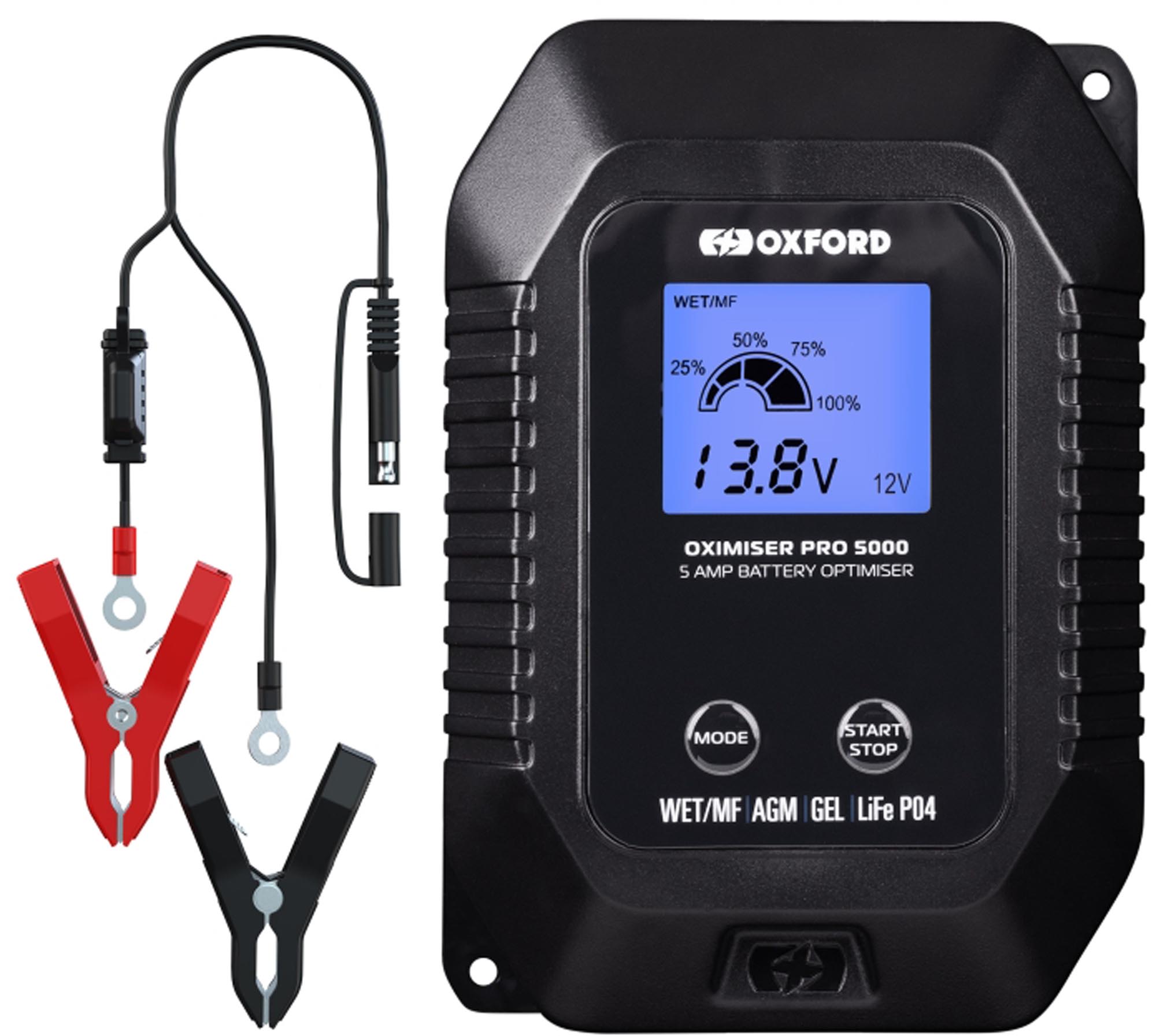 Oxford Oximiser Pro 5000 Battery Charger EU Plug Main article Figure 1