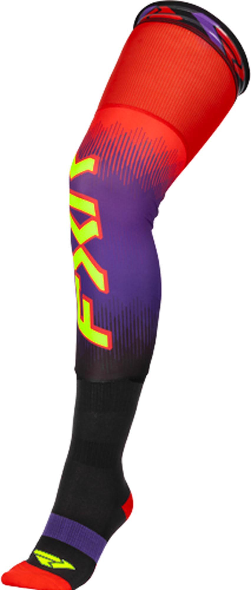 FXR Riding Logo Șosete de motocross mov/roșu/negru S/M Figura 1
