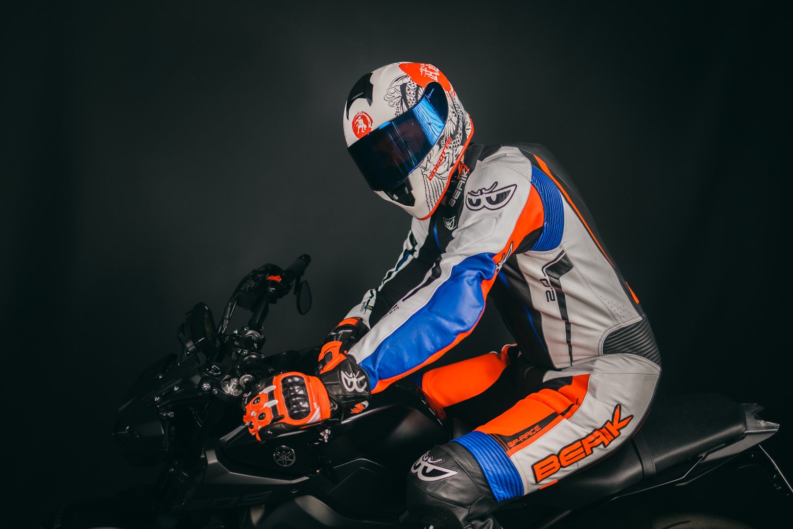 Side view of Berik Race-X One Piece Leather Suit