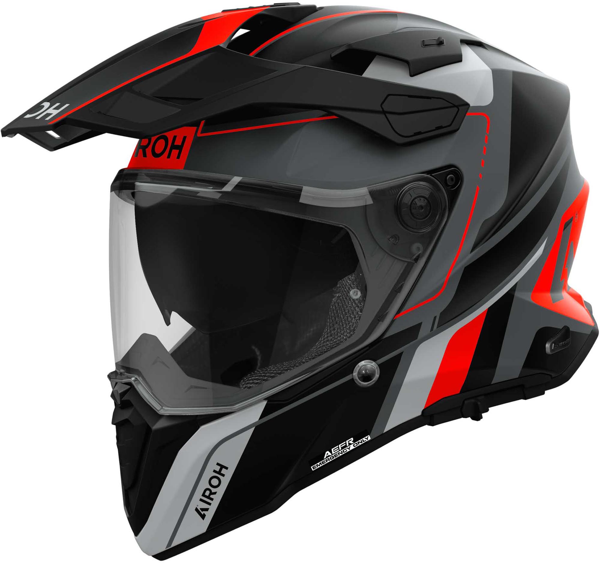 Airoh Commander 2 Skip Motocross Helm grau matt/orange XXXL (64) Abbildung 1