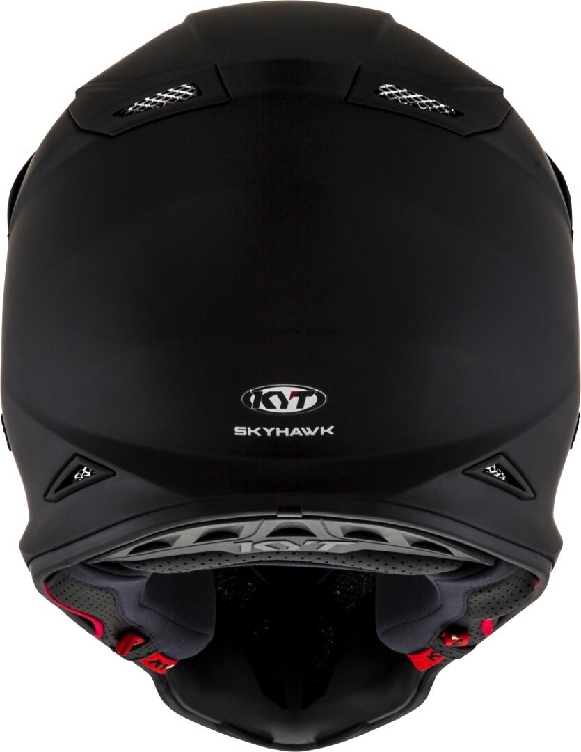 Side view of KYT Skyhawk Plain Motocross Helmet