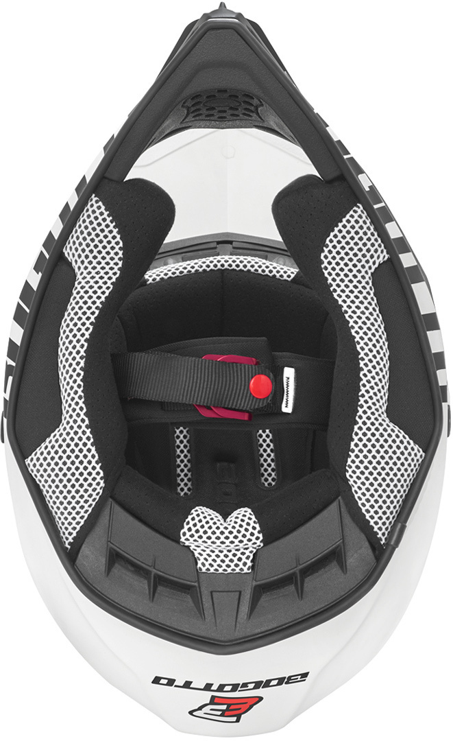 Bogotto V328 Cască de motocross din fibră de sticlă alb XL Figura 6