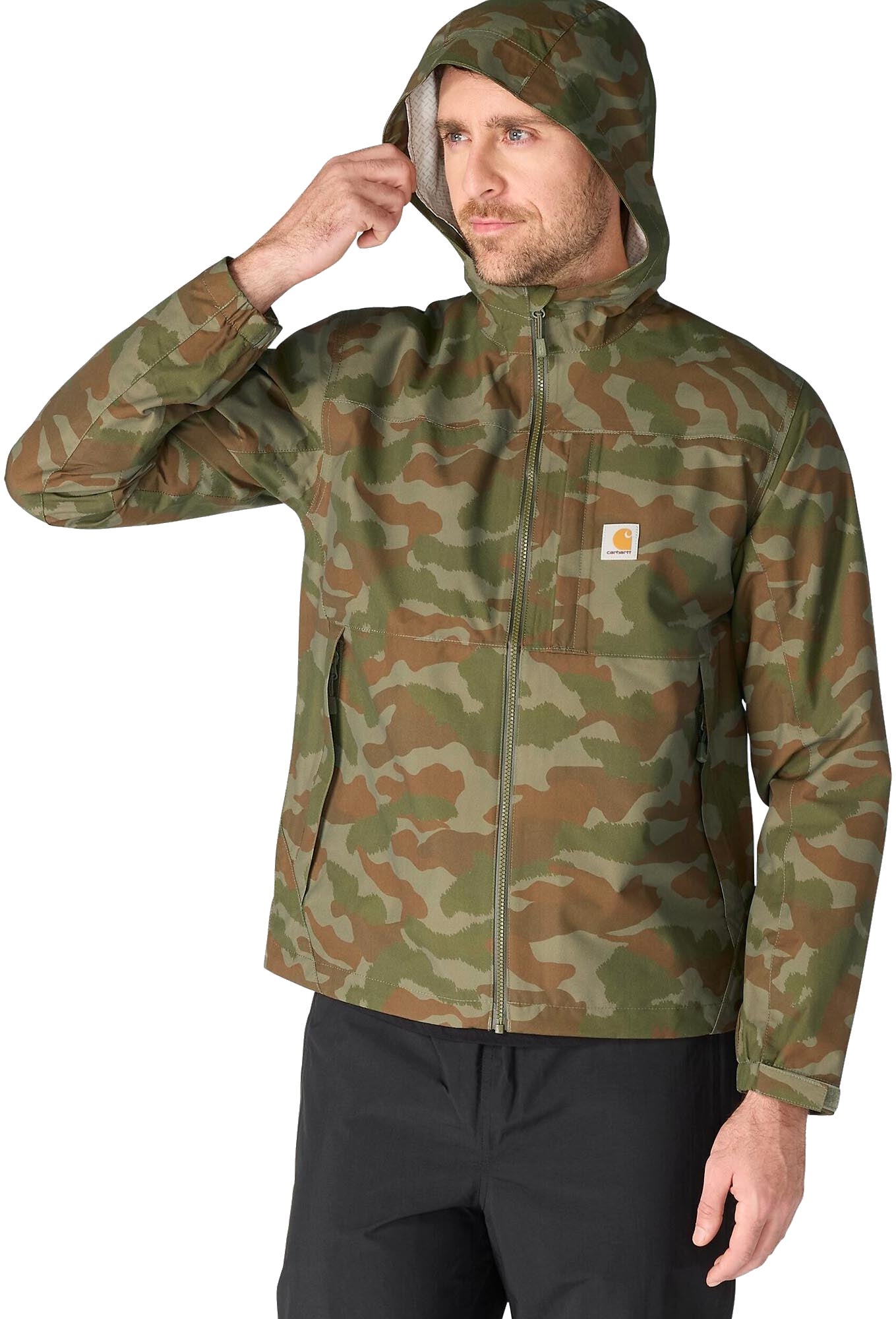 Carhartt Monterey Kurtka przeciwdeszczowa Kamuflaż/Zielony L Rysunek 5