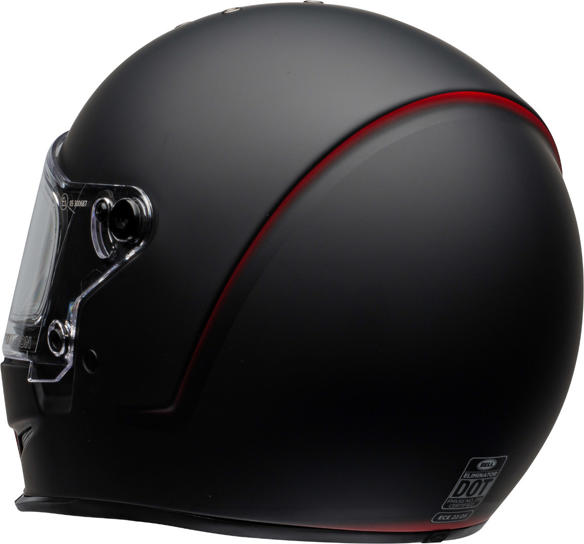 Bell Eliminator Vanish Helmet black matt/red S (55/56) Figure 3