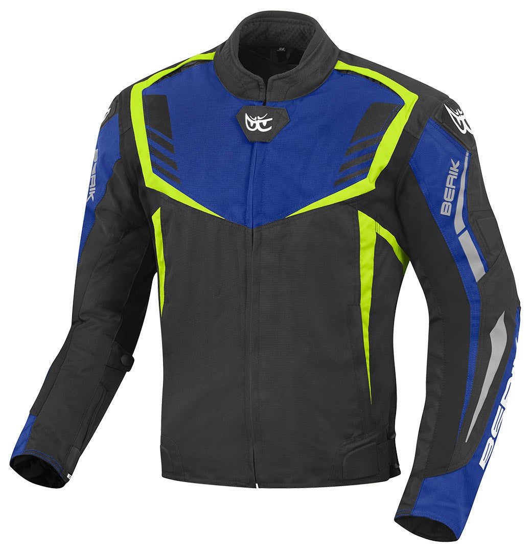 Berik Toronto Waterproof Motorcycle Textile Jacket black/blue/yellow 58 Figure 1