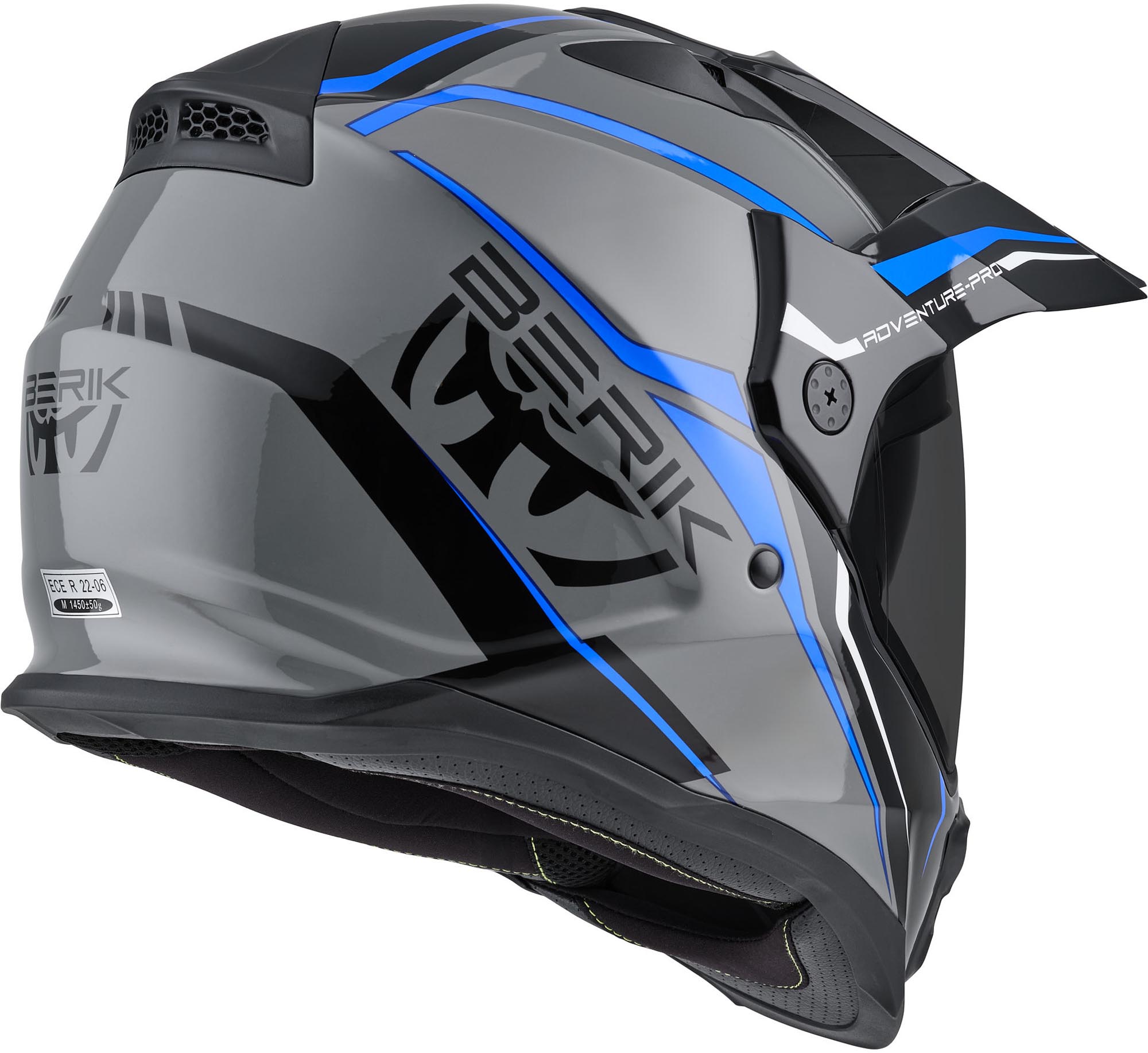 Berik MX313 Volstom Adventure Pro Enduro Helm grau/blau L Abbildung 5