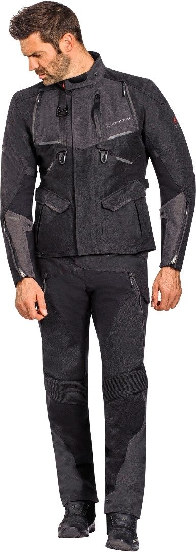 Ixon Eddas Motorcycle Textile Jacket black/grey M Figure 3