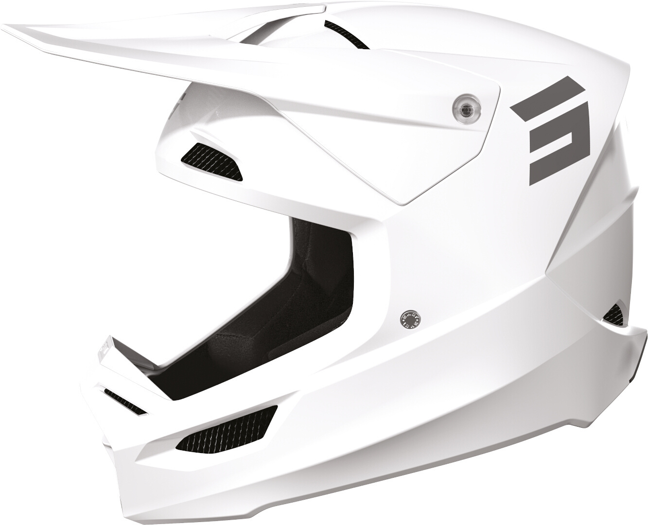 Shot Furious Solid Casco Motocross Bianco S (55/56) Figura 1