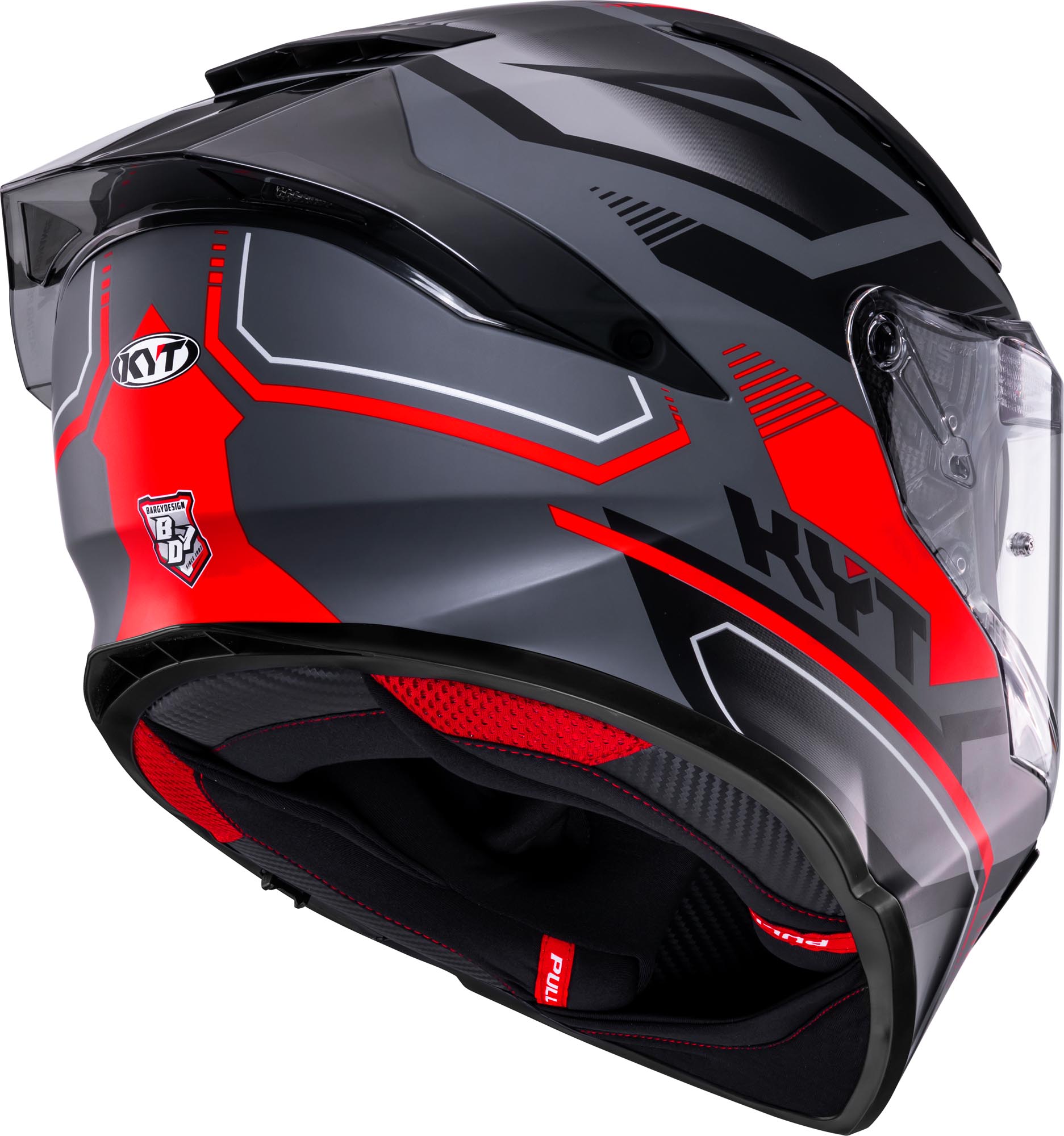 KYT R2R Parsec Helm grau matt/rot XXL (63) Abbildung 5