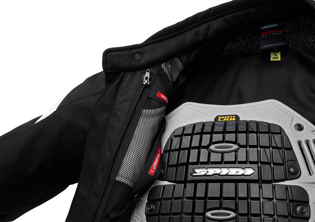 Spidi Warrior Net 2 Revestimento de têxteis da motocicleta preto/branco L Figura 7
