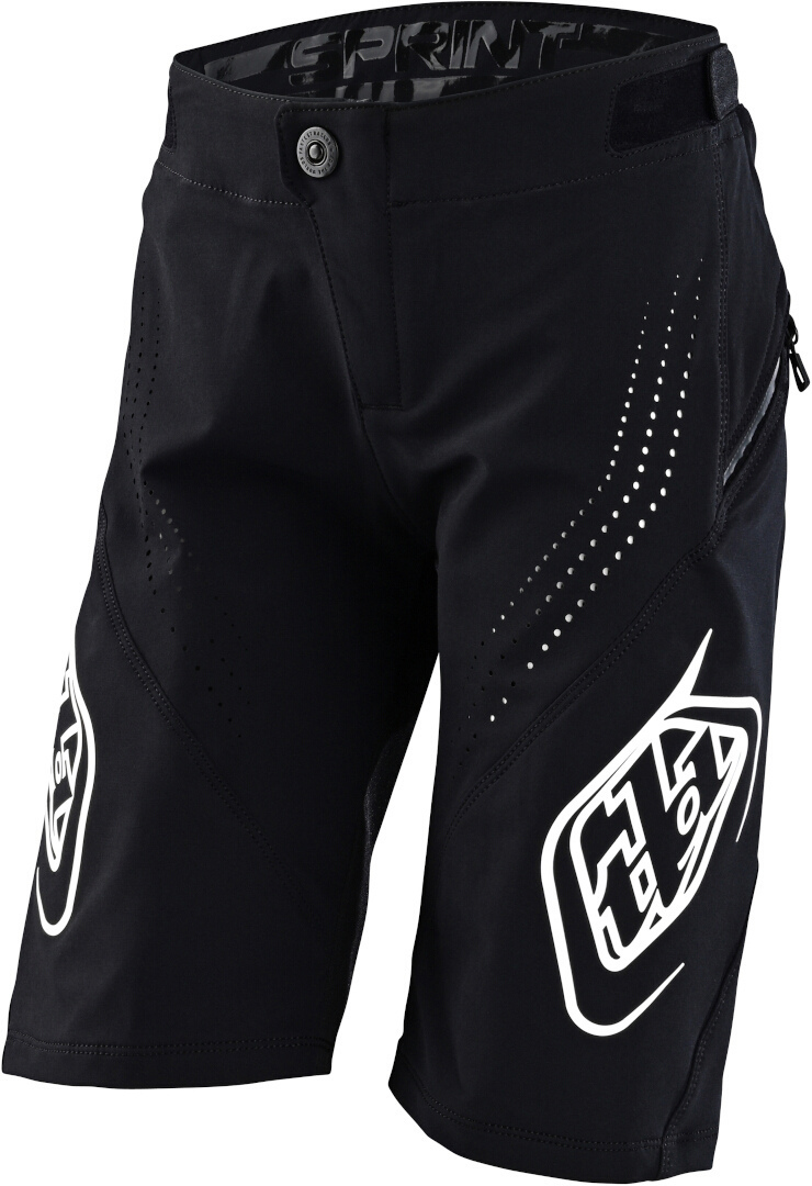 Troy Lee Designs Sprint Mono Pantaloni scurți de bicicletă pentru copii alb/negru 24 Figura 1