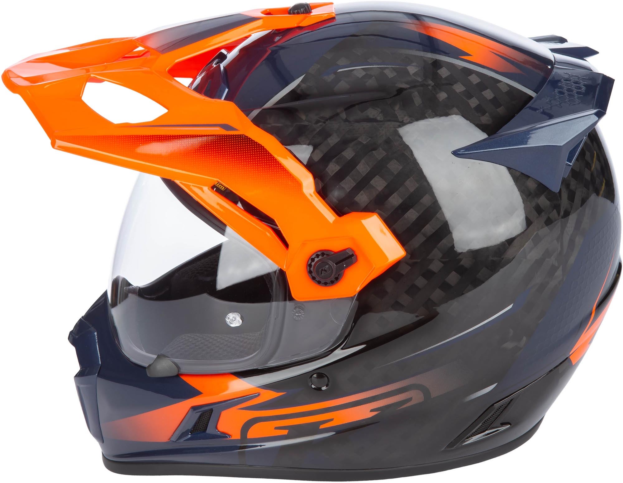 Klim Krios Pro Echo Carbon Enduro Helmet black/orange M (57/58) Figure 6