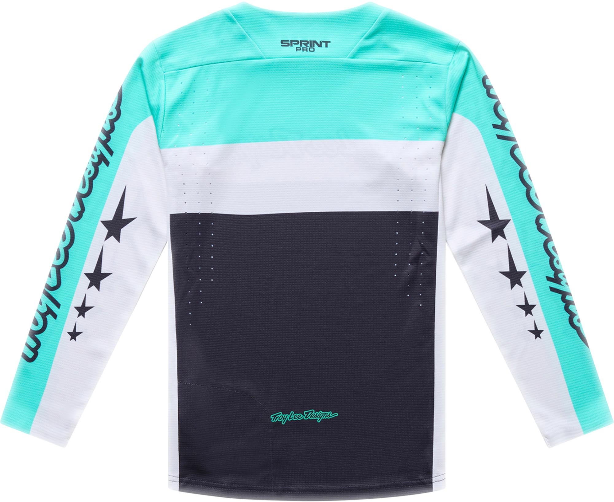 Troy Lee Designs Sprint Pro YO Moto Youth Bicycle Jersey black/turquoise YS Figure 2