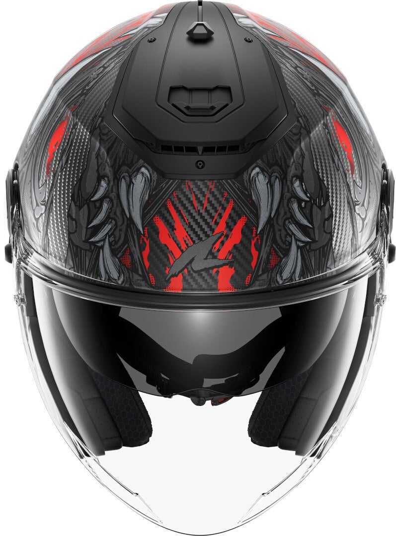 Side view of Shark RS Jet Carbon Shaytan Jet Helmet