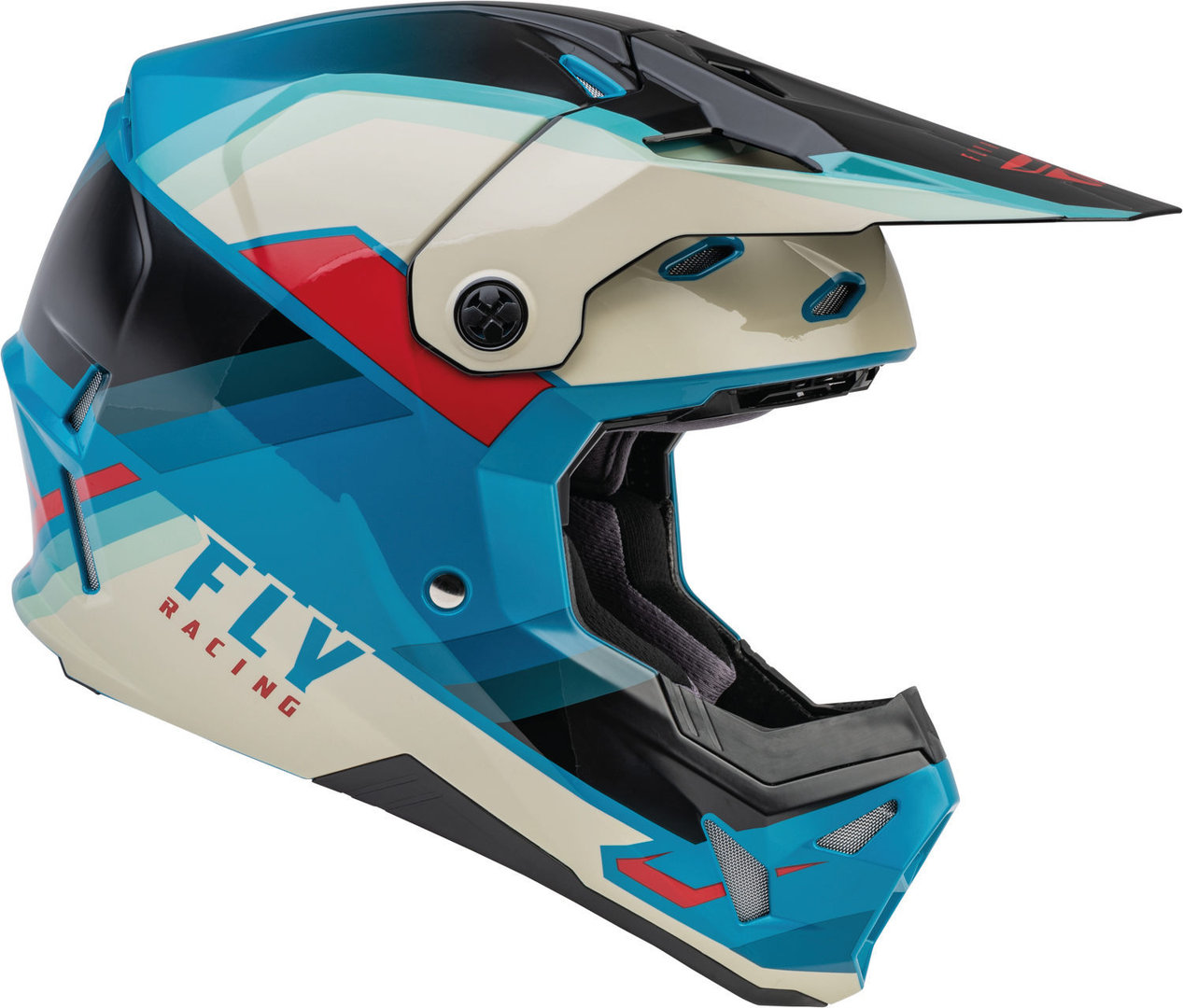 FLY Racing Formula CP Rush Motokrosová přilba černý/bílý/modrý S (55/56) Obrázek 2