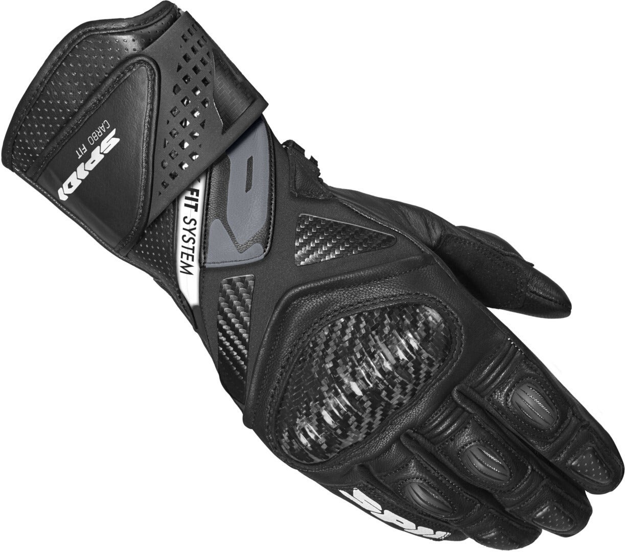 Spidi Carbo Fit Motorcykel handsker Sort 3XL Figur 1