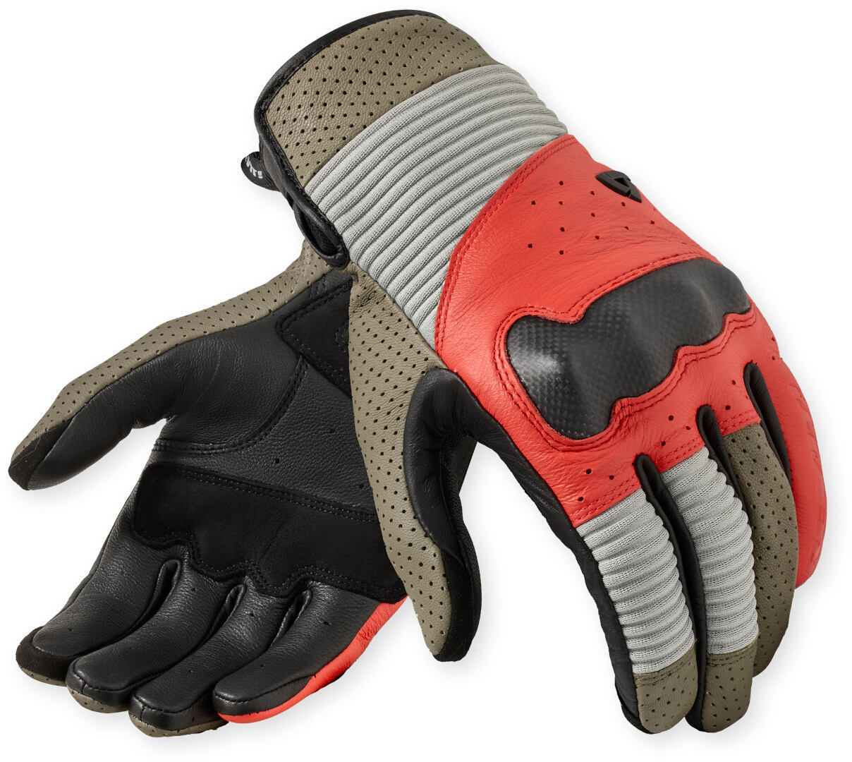 Revit Lewisville Motorrad Handschuhe sand/rot M Abbildung 1