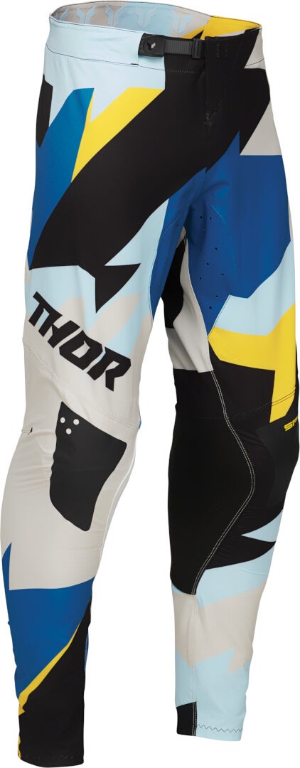 Thor Sportmode Brave Motocross bukser sort/blå/gul 38 Figur 1