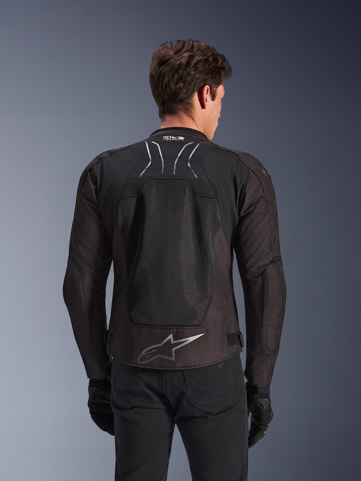 Side view of Alpinestars SMX Air Perforated Motorcycle Textile Jacket