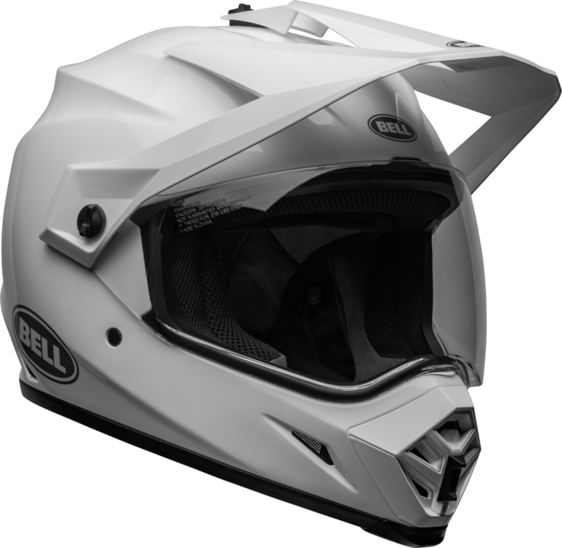 Bell MX-9 Adventure MIPS Solid Motocross Helm weiß XL (61/62) Abbildung 2