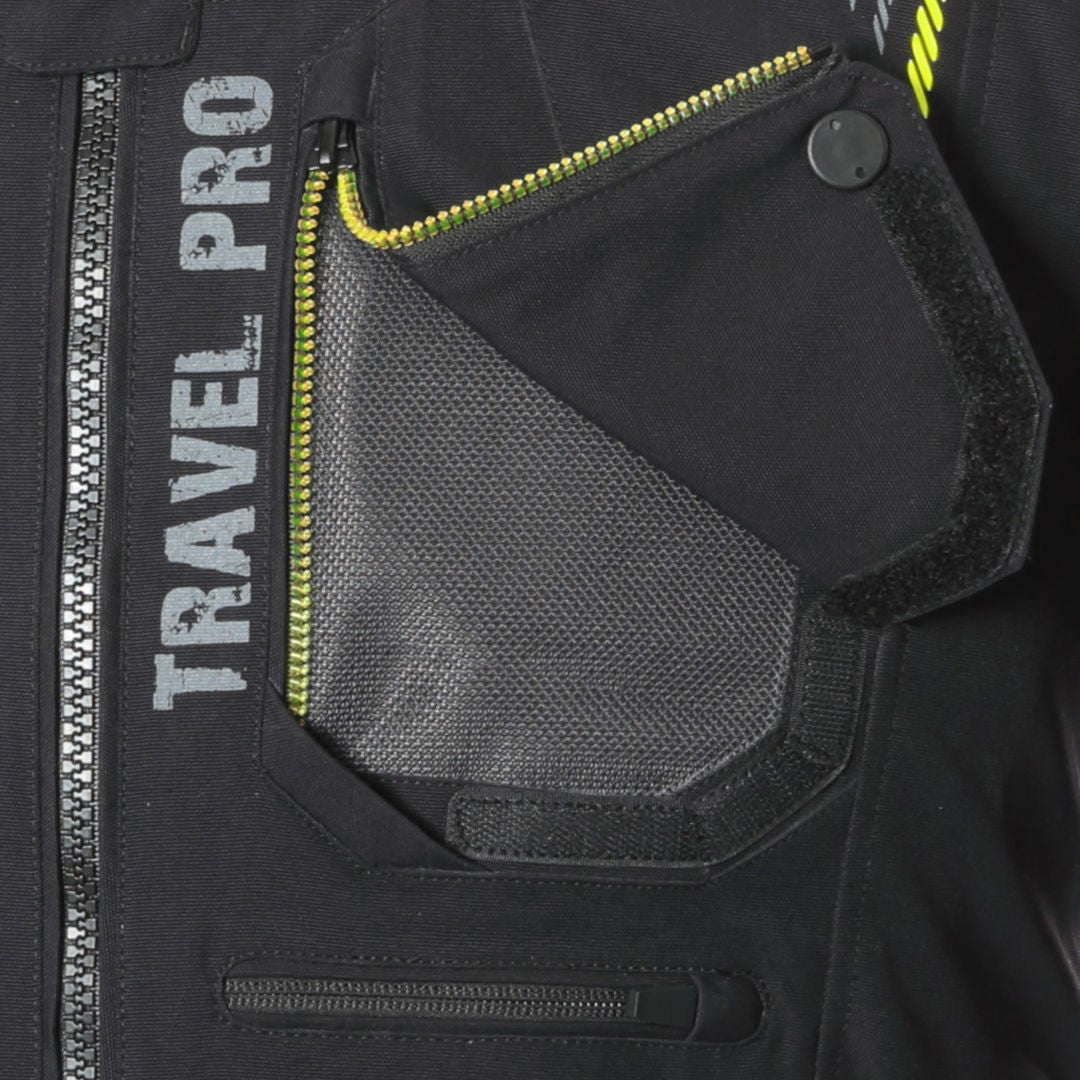 Büse Travel Pro Blouson textile de moto noir/gris/jaune 58 Figure 4