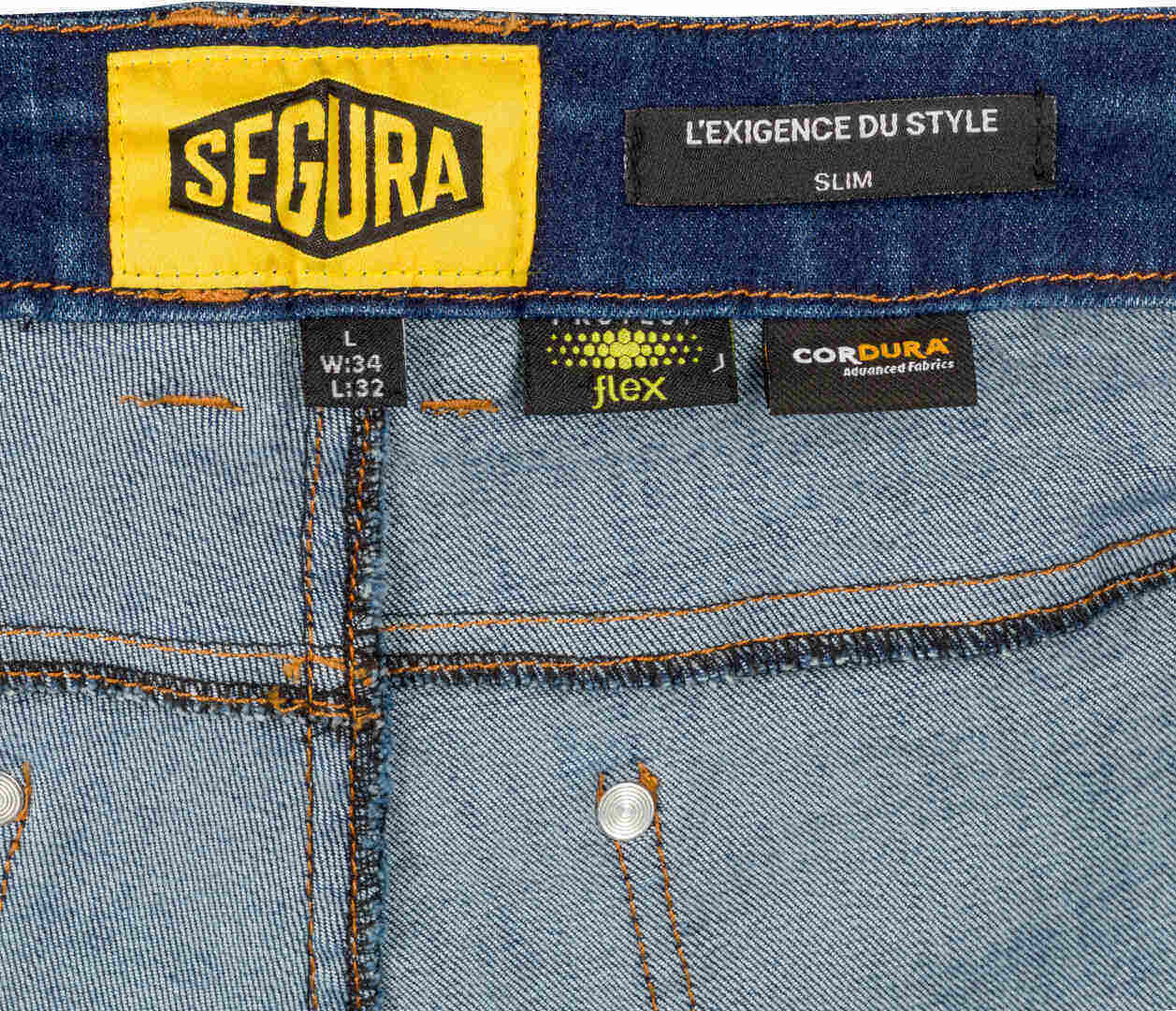 Side view of Segura Hunky Motorcycle Jeans