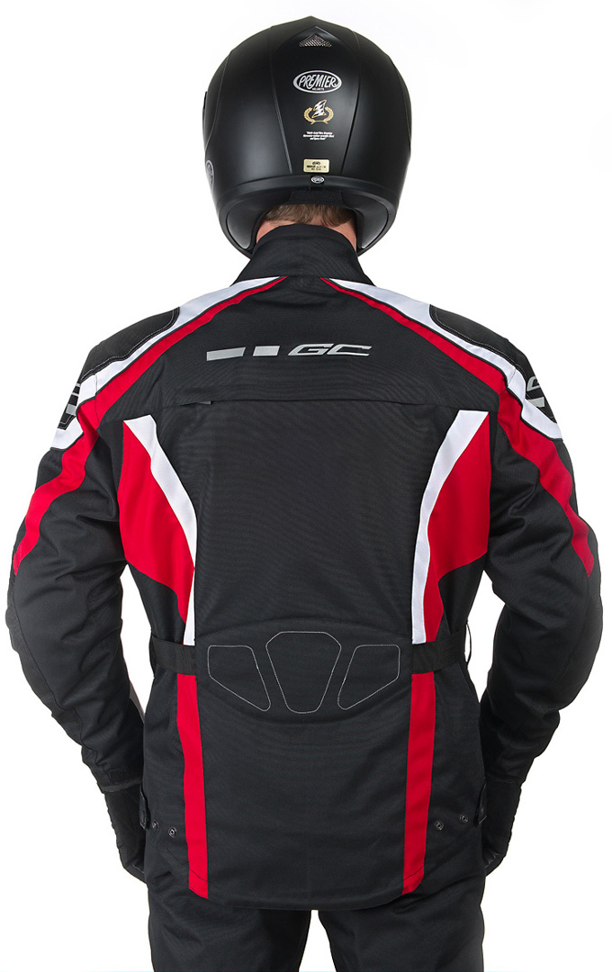 Grand Canyon One Way Motorcycle Textile Jacket black/white/red L Figure 2