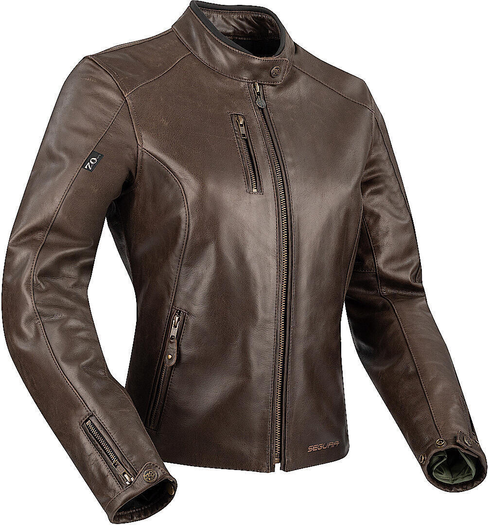 Segura Laxey Damen Motorrad Lederjacke braun 48 Abbildung 1