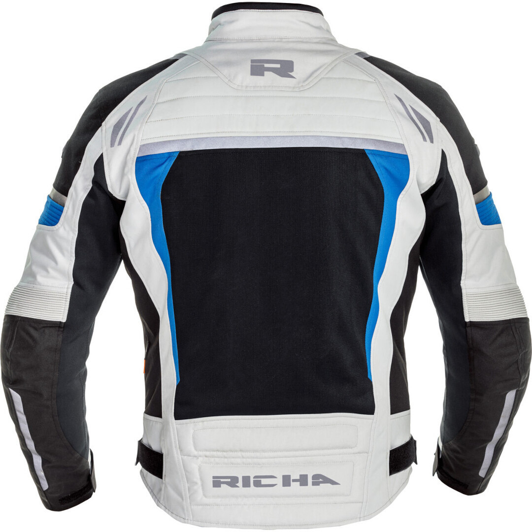 Richa Airstream-X waterproof Motorcycle Textile Jacket light grey/black M Figure 2