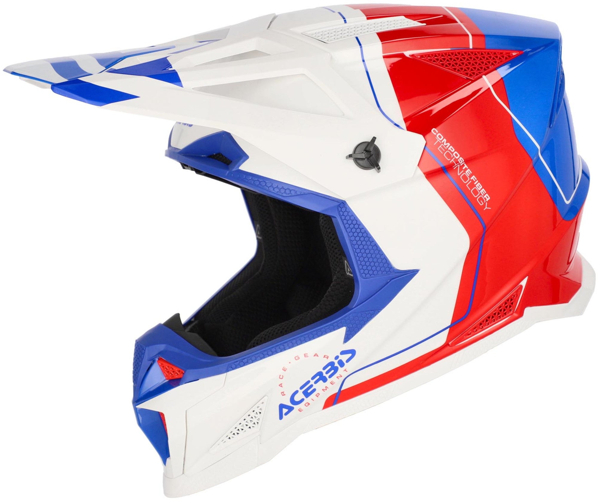 Acerbis T711 Graphic Casco da motocross bianco/rosso/blu XL (61/62) Figura 1