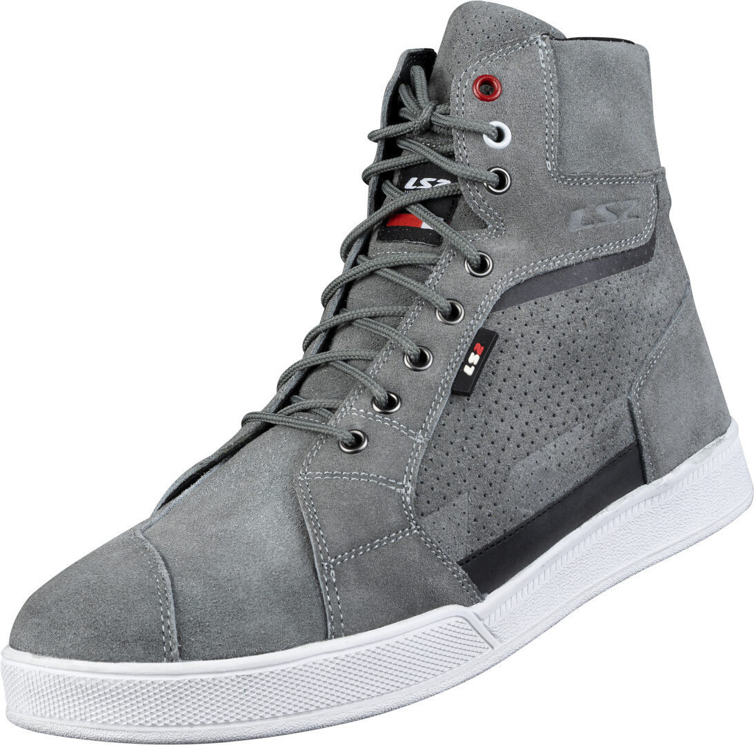LS2 Downtown Scarpe da moto perforate grigio 45 Figura 1