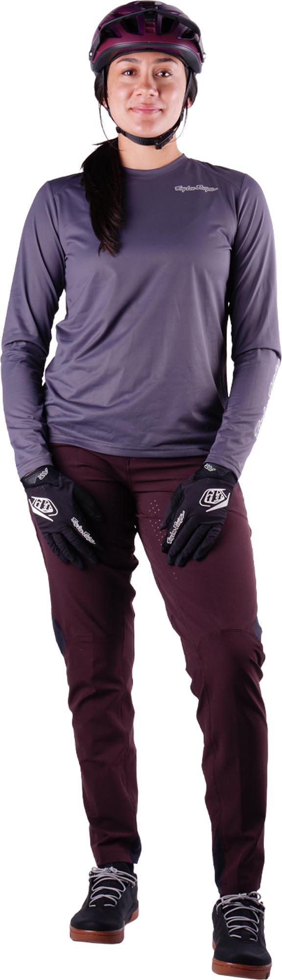 Troy Lee Designs Lilium Pro Mono Damesykkeltrøye Karbon/blått XL Figur 10
