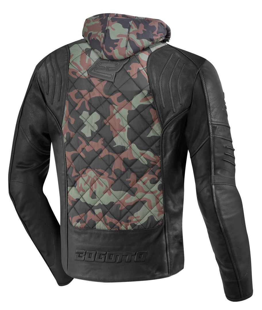 Bogotto Radic Motorrad Leder-/Textiljacke grün/camouflage XL Abbildung 5