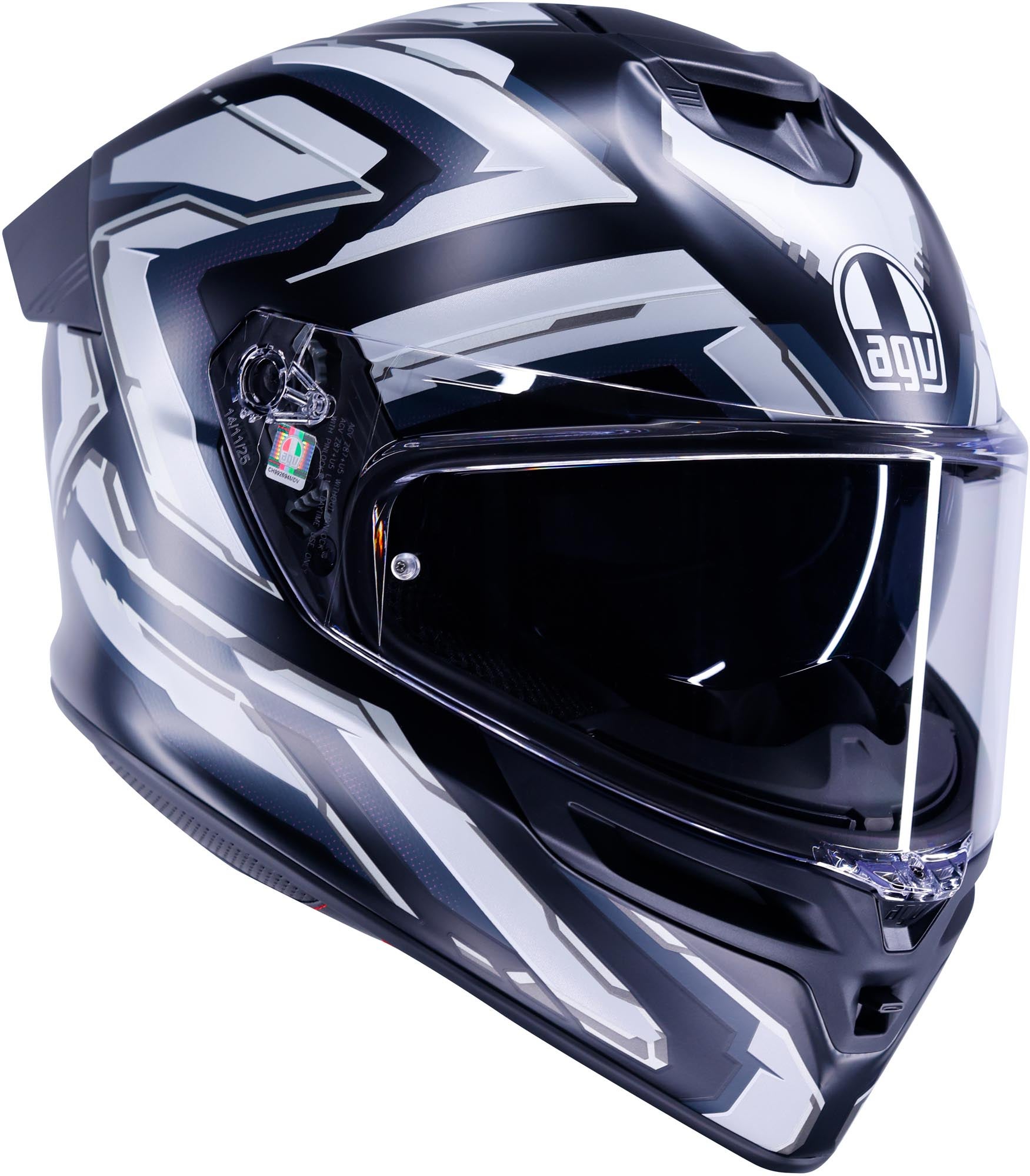 AGV K5 Astralix Helm schwarz matt/weiß M (57/58) Abbildung 1