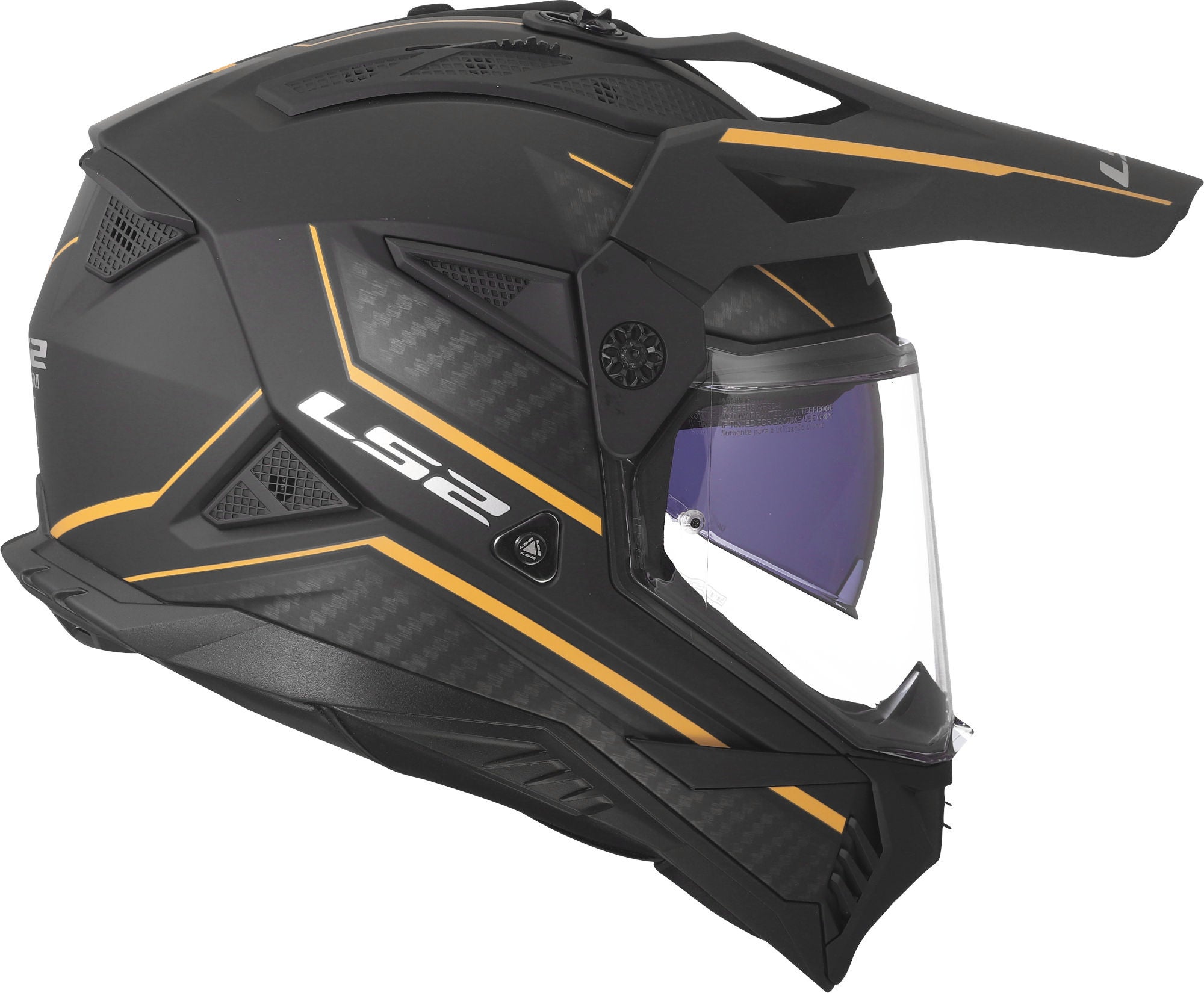 LS2 MX702 Pioneer II Atron Cască Enduro Negru/Portocaliu L (59/60) Figura 2