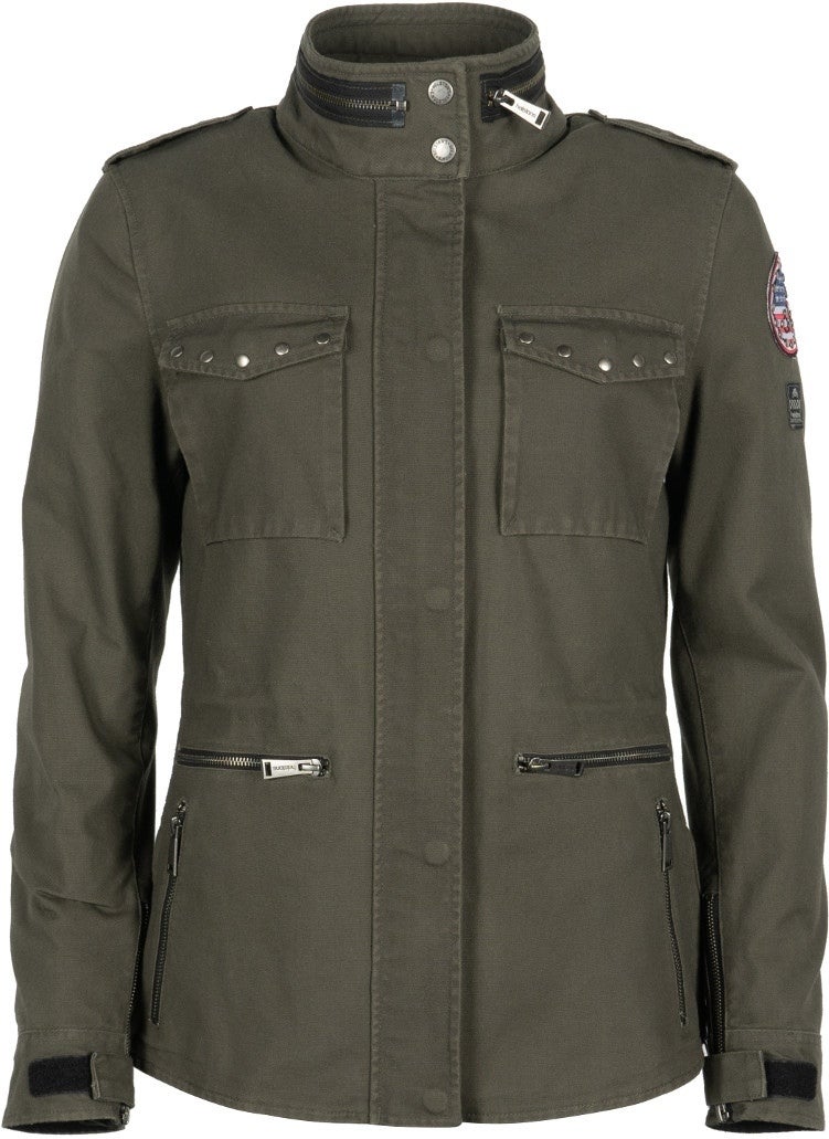 Helstons Tara Giacca tessile da donna Dark Khaki XXL Figura 1